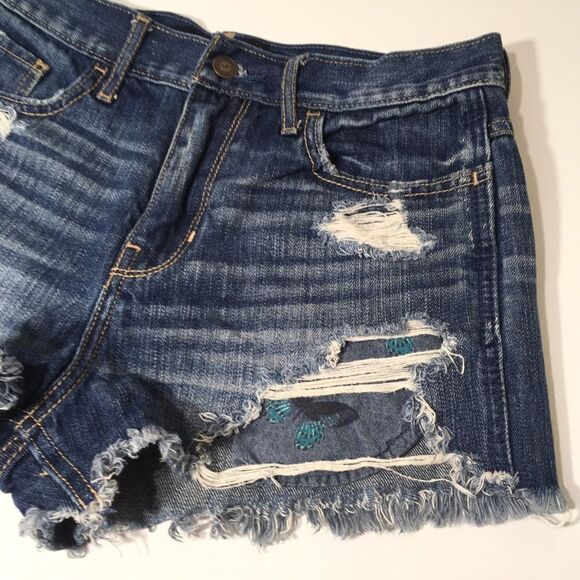 HOLLISTER DISTRESSED HIGH RISE SHORT SHORT 5/27 - Picture 5 of 12